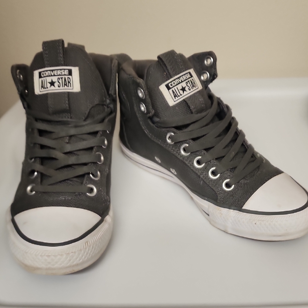 Converse Charcoal High-Top Sneakers